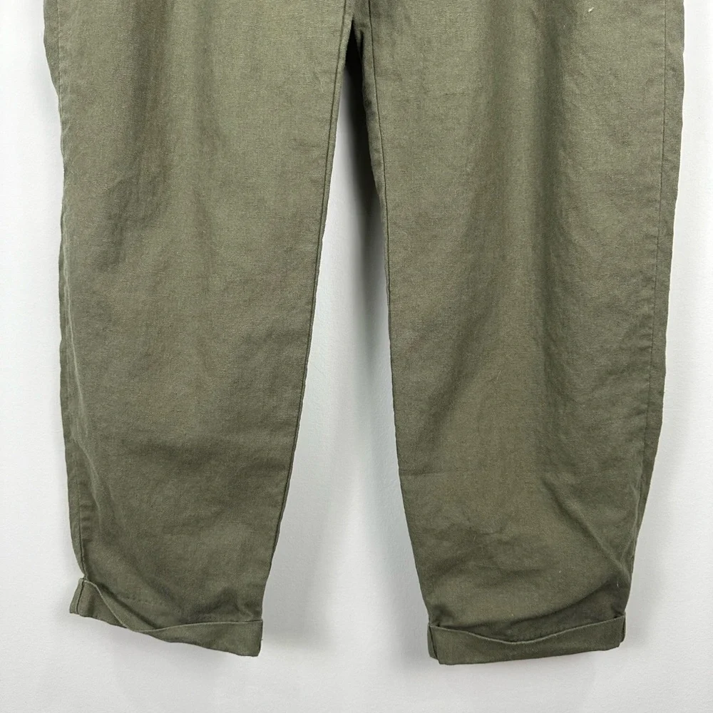 J. Crew Olive Pull On Cuffed Ankle Jogger Pants Size 6